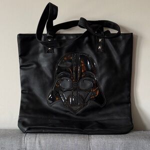 Black Darth Vader Tote Bag